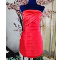 ราคา C182 ชุดเจ้าสาวสั้น ชุดแต่งงาน ชุดถ่ายพรี สีแดง Size S (อก33 เอว27-28 สะโพก35-37) เกาะอก+ซิปหลัง มือสองสภาพดี (26461538065)