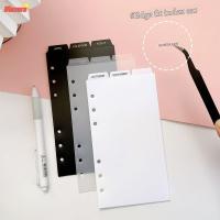 ราคา เบลเซอร์แยกกระดาษดัชนี,สีดําสีขาวโปร่งใสหน้าการจําแนกแยก,ดัชนีการ์ดหน้าโน๊ตบุ๊ค6หลุม ก5 ก6ดัชนีหน้าแท็บ (46201272066)