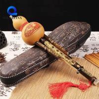 ราคา SOLARLINX Cucurbit Hulusi ขลุ่ย, ไม้ไผ่สีดํา C/bB Key Gourd ขลุ่ย, เล่นง่าย Intonation Stability เสียงคู่ชาติพันธุ์เครื่องดนตรี Gourd ไม้ไผ่ Flauta เริ่มต้น (40750290233)
