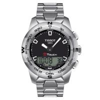 ราคา Tissot T-Touch II Stainless Steel Quartz ทิสโซต์ ทีทัช สีดำ เงิน T0474201105100 นาฬิกาผู้ชาย (5545133298)