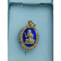 ราคา เหรียญแม่นางกวัก หลังนกสาริกา เนื้อกะไหล่ทองลงยาสีน้ำเงิน (28323453097)