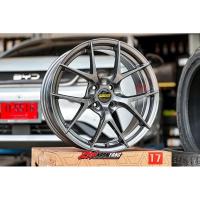 ราคา ล้อแม็กซ์ขอบ17 ก้านวาย BBS PCD 4H100 “ สี GUNMETAL +ยาง 215/50R17 LENSOTIRES รุ่น D1-CS (ราคา4วง) (40350294666)