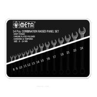 ราคา META ประแจแหวนข้างปากตาย 8-24 14ตัว/ชุด (245531059)