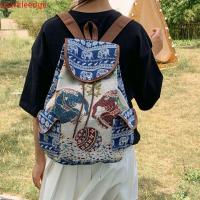 ราคา กระเป๋าเป้สะพายหลังสไตล์โบฮีเมียน ทำจากผ้าแจ็คการ์ด มีลายช้างและพิมพ์นกฮูกสวยงาม (51250398339)