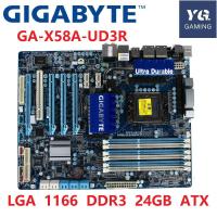 ราคา Gigabyte GA-X58A-UD3R LGA 1366 DDR3 24GB USB3.0 X58A-UD3R X58 เดสก์ท็อปใช้เมนบอร์ด (41475922589)