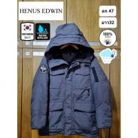 ราคา เสื้อกันหนาวขนเป็ด Parka แบรนด์ Henus Edwin จากเกาหลี มือ2ของแท้ (23785117331)