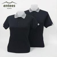 ราคา เสื้อโปโล ผ้ากีฬา สีดำ [ ผ้า DrySport | ผ้า DryTech X2 ] (3943897485)