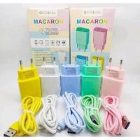 ราคา HIJAU Travel Charger Macaron Micro USB Fast Charging Original Adapter CABLE อะแดปเตอร์ 5 สีสีฟ้าสีชมพูสีเขียวสีขาวสีเหลืองสาย (42424704927)