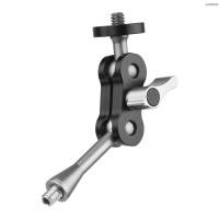 ราคา [ADTH] Andoer MA-95 อะแดปเตอร์เมาท์ขาตั้งมอนิเตอร์ อะลูมิเนียมอัลลอย สกรู 1/4 นิ้ว หัวบอลคู่ ยืดหยุ่น สําหรับเมาท์วิดีโอ มอนิเตอร์ ไฟ LED (21023604544)