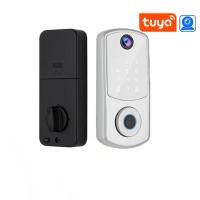 ราคา Cat's eye remote anti-theft smart door lock support remote unlock with fingerprint digital electronic locks (27471016993)