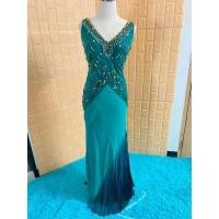 ราคา ชุดราตรีกระโปรงยาว สีเขียว B66 (2968216617)