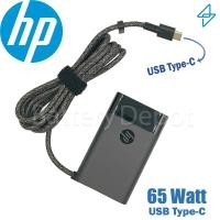 ราคา Slim HP Adapter ของแท้ HP 20V/3.25A 65W หัว Jack USB Type-C สายชาร์จ HP, อะแดปเตอร์ (25158337365)