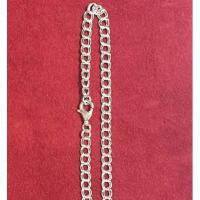 ราคา SALE สร้อยข้อมือเงินแท้ ชุบทองคำขาว ลาย Double Parallel Chain ยาว 5.5 นิ้ว กับ 6.5 นิ้ว + สายต่อ 1 นิ้ว (4733696654)