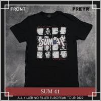 ราคา เสื้อยืดวง Sum 41 - All Killer No Filler European Tour Original (43653734234)