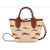 ราคา พร้อมส่ง!! กระเป๋า Longchamp Le Panier Pliage XS BROWN รุ่นใหม่ ของแท้ (21481049099)