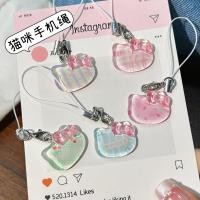 ราคา น้ําแข็งใสลายสก๊อตแมวสายโทรศัพท์สีโปร่งใสลูกแมวหวานจี้กระเป๋านักเรียนกรณีดินสอจี้แฟนของขวัญ9 (40122370290)