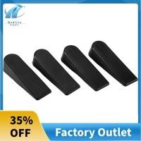 ราคา รองเท้าส้นเตารีดหยุดประตู 4 แพ็ค, ยางกั้นประตูกันรอยขีดข่วนสําหรับบ้านและสํานักงาน (สีดํา) (40274679139)