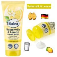 ราคา แท้หิ้วเอง Balea Hand Cream : ButterMilk&Lemon 100 ml ครีมทามือ ซึมไว (27680869078)
