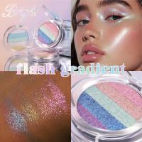 ราคา 3 สี Chameleon Pearl Shimmer Eye Shadow High-Pigment Glow, Fluorescent Micro-Shimmer Eye Shadow (56251916943)