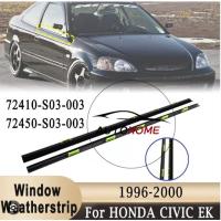 ราคา (2 ประตู) รถนอกหน้าต่าง Airstrip สําหรับ Honda Civic EK Coupe 1996 1997 1998 1999 2000 ประตูกระจก moulding seal strip (40226218219)