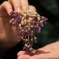 ราคา เข็มกลัดสไตล์ฝรั่งเศส สินค้าพรีเมียม Tianlux ออกแบบเฉพาะ ในแบบดอกไม้พวงองุ่น สำหรับสวมใส่ DBZU (47701381028)