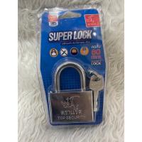ราคา กุญแจ SUPER LOCK เหล็กชุบแข็ง ป้องกันการตัด เลื่อย แข็งแรง ตราแรด สีเงิน 30mm / 40mm / 50mm / 60mm (25168632632)