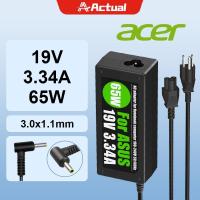 ราคา Actual Adapter Asus 19V3.42A 65W หัวขนาด 3.0*1.1mm สายชาร์จ อะแดปเตอร์ Acer Notebook Adapter Charger (44119025068)