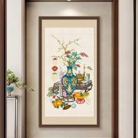 ราคา กกันชนเม็ดเก็บเกี่ยว11กะรัตไม่มีเย็บปักถักร้อยเต็มรูปแบบที่เรียบง่ายทันสมัยปักครอสติงานศิลปะตกแต่งผนัง65x109ซม (26369439748)