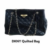 ราคา SP061 | DKNY กระเป๋าสะพาย Quilted Bag สีดำ (13114764646)