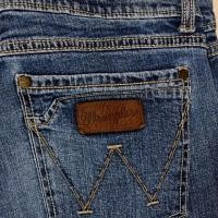 ราคา WRANGLER SLIM BOOT ยีนส์ยืดขาม้าฟอกเฟด ผ้าด้านมือสองสภาพดี (41300061677)