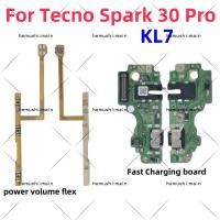 ราคา สําหรับ Tecno Spark 30 Pro KL7 Power Volume Flex ปุ่มสวิทช์ USB Charger ชาร์จพอร์ตบอร์ดสายริบบิ้น Flex Fast Charging board (27582407525)