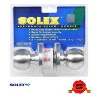 ราคา ลูกบิดประตู กุญแจลูกบิด ยี่ห้อโซเล็กซ์ รุ่นสแตนเลสสีเงิน , Door knob brand Solex (12867792302)