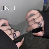 ราคา Jinli แหวนนิ้วมือ อัลลอย รูปหัวใจ ประดับพลอยเทียม ทรงสี่เหลี่ยม เครื่องประดับแฟชั่นสตรี (13861935570)