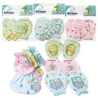 ราคา Attoon แอทตูน ถุงมือ ถุงเท้า ผ้ายืดเด็ก พิมพ์ลาย สำหรับเด็กแรกเกิด (คละสี คละลาย) (19152389642)