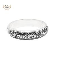 ราคา กำไลถมเงินแท้ลายไทยสลับเม็ดนะโม (16000790398)