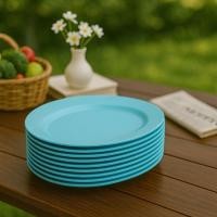 ราคา จาน จานเมลามีน จานพลาสติก ทรงรี ขนาด 8-12นิ้ว แพ็ค 12ใบ ชมพู/ฟ้า/ขาว จานทรงรี จานเปลเมลามีน (45101738784)