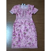 ราคา เดรสกุหลาบผ้าลูกฟูกผูกโบว์ด้านหน้ามือ1ป้ายห้อยงานป้ายLOVEDRESSSZ.M (28210068429)