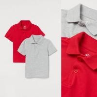 ราคา เสื้อยืด H&M - สีเทาแดง (41621495889)