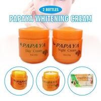 ราคา 2 Bottles PAPAYA Whitening Cream Day & Night Anti Freckle Nourishing Skin (21324770904)