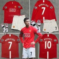 ราคา เสื้อบอลแมนยู เสื้อบอลแขนยาว ปีศาจแดง 0708 Force Manchester United Retro Jersey Long Sleeve Home No (25774039367)