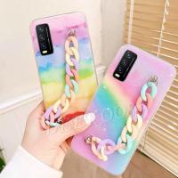 ราคา 2021 ใหม่แฟชั่นRainbowกรณีVIVO Y20 2021 Y20S Y20 Y50 Y30 V20 V20Pro V20SEปลอกพร้อมโซ่TPU Softcaseฝาครอบโทรศัพท์สําหรับVIVO V20 SE Proกรณี (21858167849)