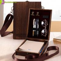 ราคา FLASHBURST Writers Messenger กล่องไม้, กระเป๋าเครื่องมือศิลปินแบบพกพาไม้, ขาตั้ง Retro Handmade Postman Bag Writer Series (56001428610)