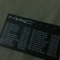 ราคา บัตรแต่งหน้า mac (110896925)