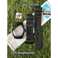 ราคา กรอบสาย นาฬิกา G-shock % รุ่น AW-590,591 สีดำ ลิมิเต็ด (3536210452)