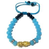 ราคา สร้อยข้อมือปี่เซี๊ยะคริสตันสีฟ้า หนุนนำโชคลาภดึงดูดทรัพย์ (10249381747)