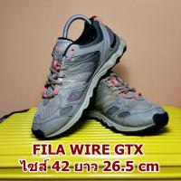 ราคา FILA WIRE GTX มือสอง ของแท้ ไซส์ 42 ยาว 26.5 เซน สภาพสวยมาก กริ๊บ (รองเท้าฟีล่า outdoor วิ่ง มาราธอน ปืนเขา รุ่น เบอร์ (1681288471)