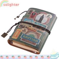 ราคา Solighter สมุดโน๊ตบุ๊ค ปกหนัง เติมได้ สไตล์วินเทจ คลาสสิก ของขวัญ (15998499998)