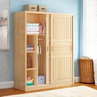 ราคา เลื่อนทั้งหมดไม้เนื้อแข็งตู้เสื้อผ้าตู้เสื้อผ้าตู้เสื้อผ้าขนาดใหญ่ประตูบานเลื่อนประหยัดครัวเรือนเด็กที่ทันสมัยที่เรียบง่ายสน n42ย (50201673830)
