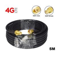 ราคา PR-SMA RG58 Cable Low Loss 5 เมตร WiFi WAN 4G Router 5M Wi-Fi ,4G LTE Antenna Extension Cable RP-SMA (15103060588)