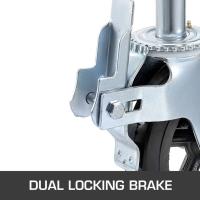 ราคา Succbuy 4 แพ็ค 8 x 2 นิ้ว Heavy Duty นั่งร้านยางล้อหมุน Dual Locking 1100LBS ความจุต่อล้อ 360 องศา (55902130322)
